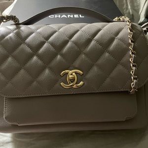 ❌sold Chanel Large Business Affinity Caviar Gray 2021 21B series microchip